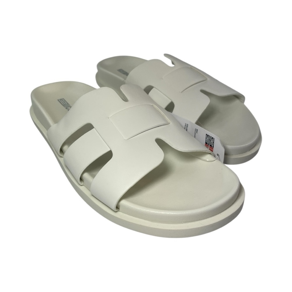 32 Degrees COOL Slide Unisex Weave Cushion Womens 10 Mens 8 Cream NWT - Picture 1 of 7